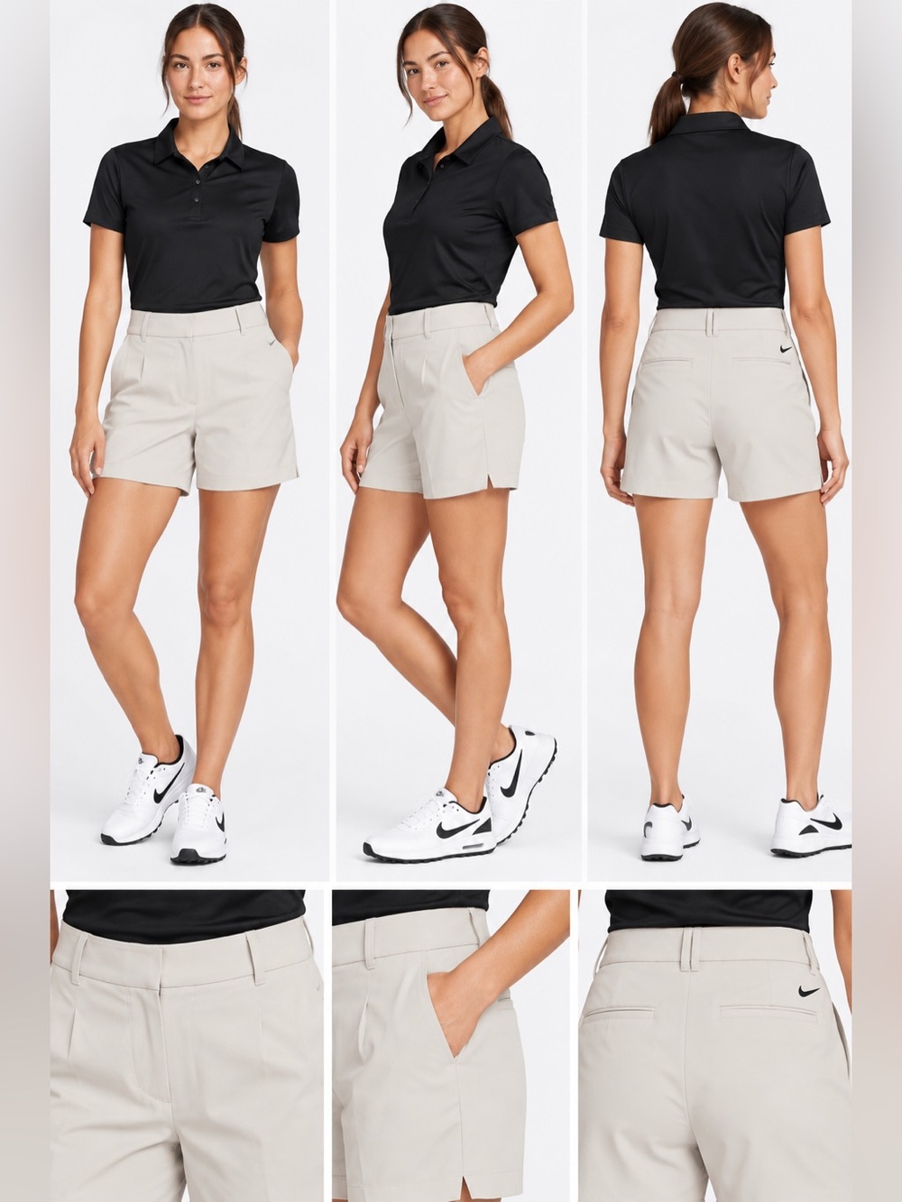 Nike Dri-FIT Victory Womens Golf Shorts XL Light Bone 5” NWT DX6087-072